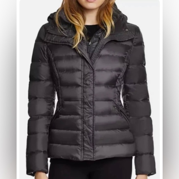 New DAWN LEVY Miki Down Feather Puffer Jacket in Black Size XS - Picture 12 of 12